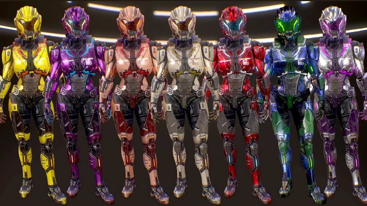 Sci-Fi Armors Full Pack asset