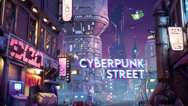Cyberpunk Night Street ( Cyberpunk Town, Cyberpunk Props , Night City )
