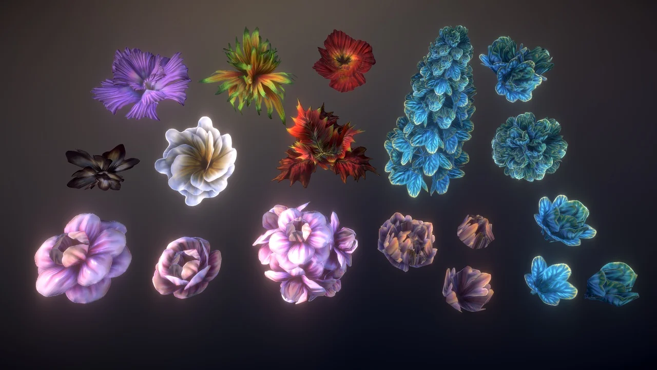 Fantasy plants 4 asset