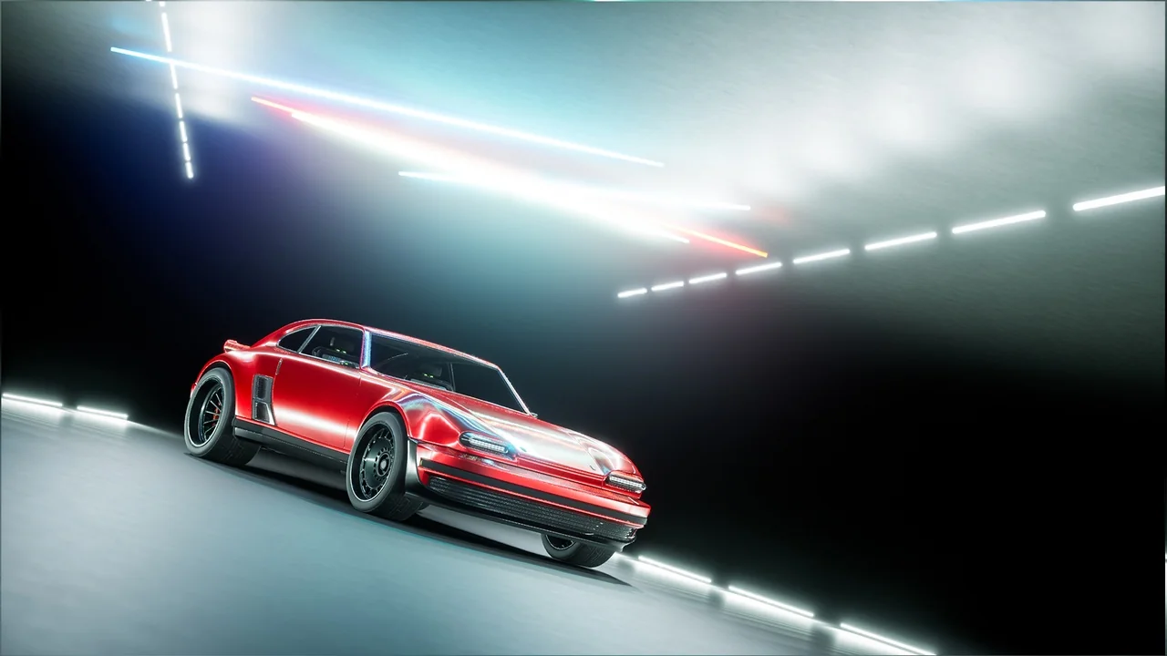 SciFi Cyber Car 2 asset