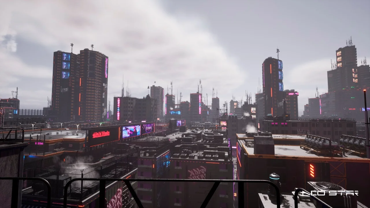 Cyberpunk Buildings Pack asset