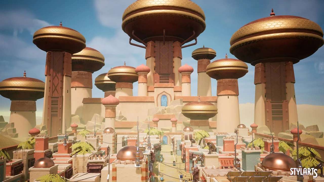 Stylized Indian City ( Stylized Stylized Stylized Indian Indina Cities Urban ) asset