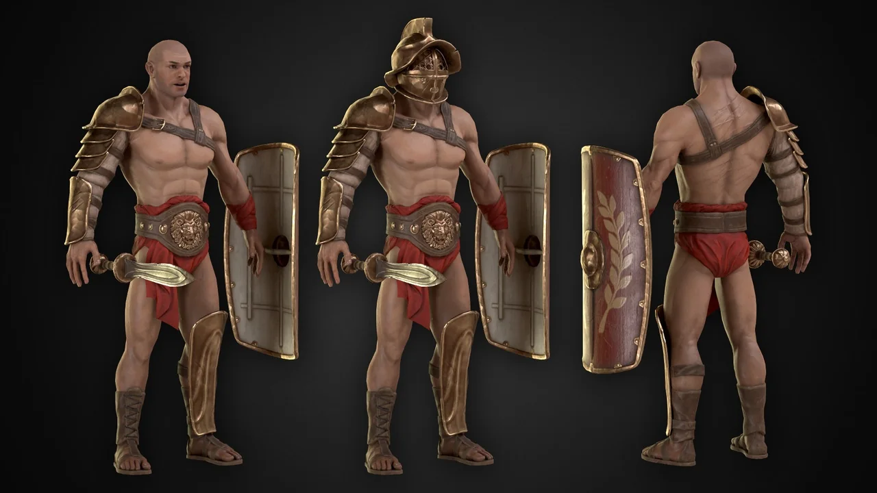 Gladiator Murmillo asset