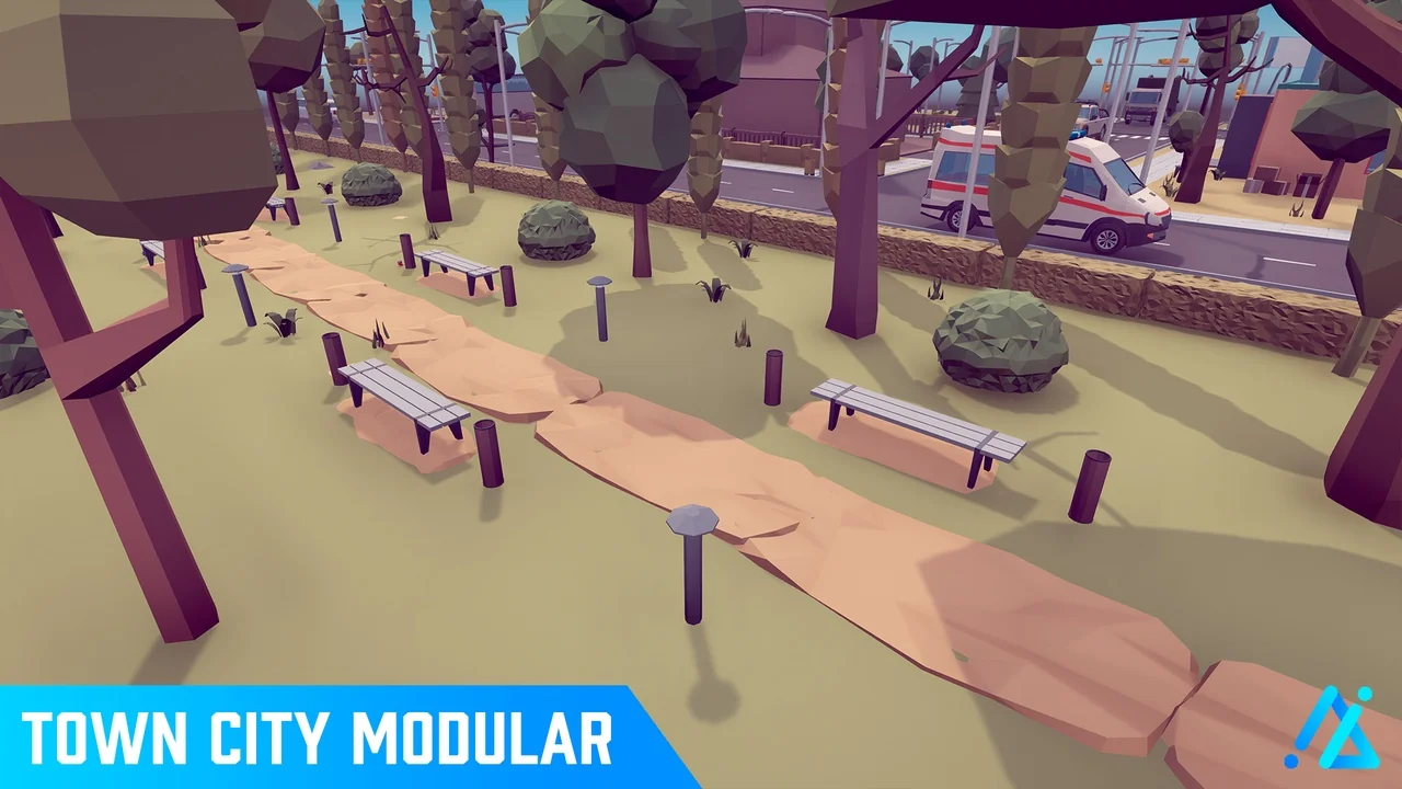 POLY – Town City Modular asset