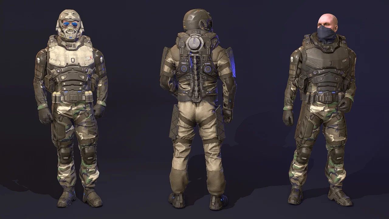 Futuristic Soldier asset