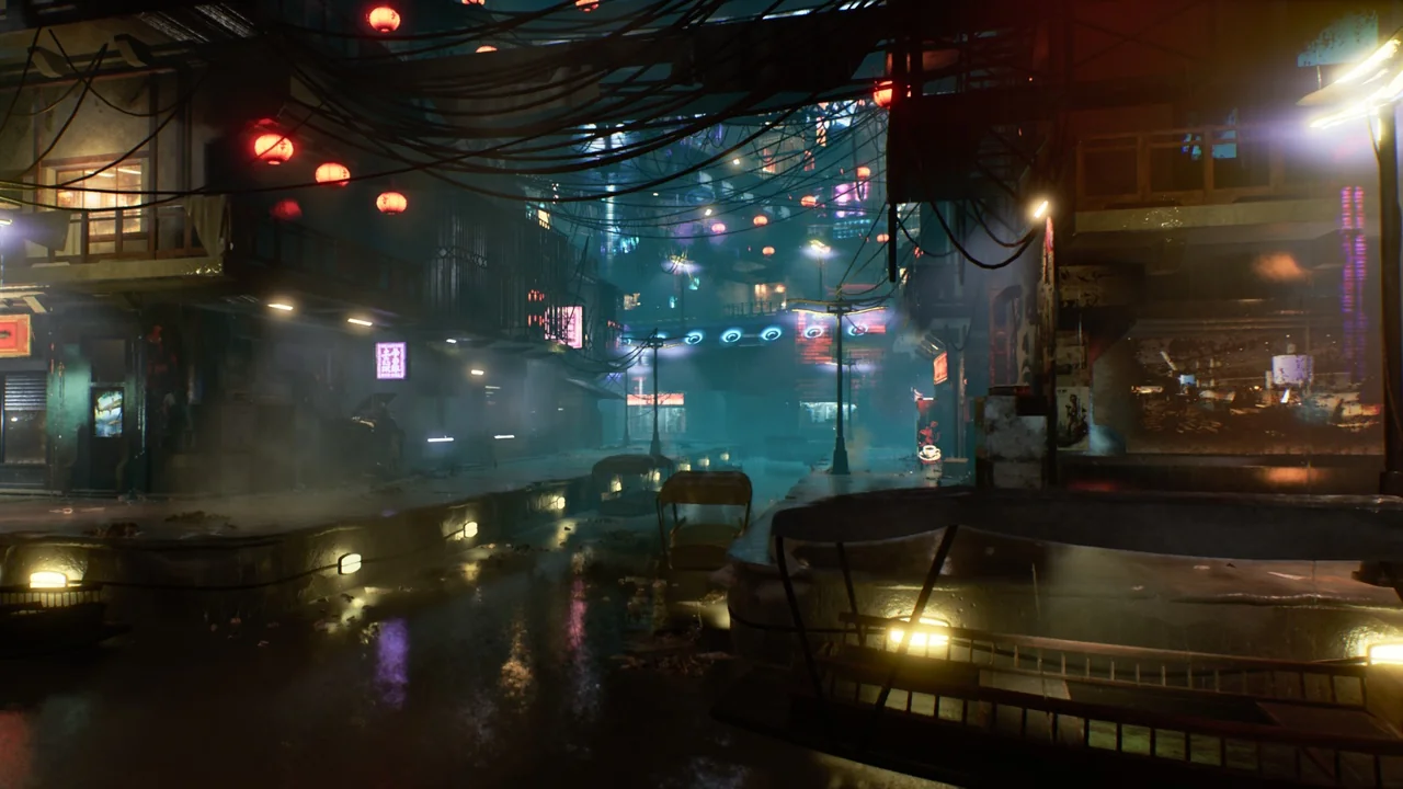 Cyberpunk City (Cyberpunk, Cyberpunk City, Sci-Fi City) asset