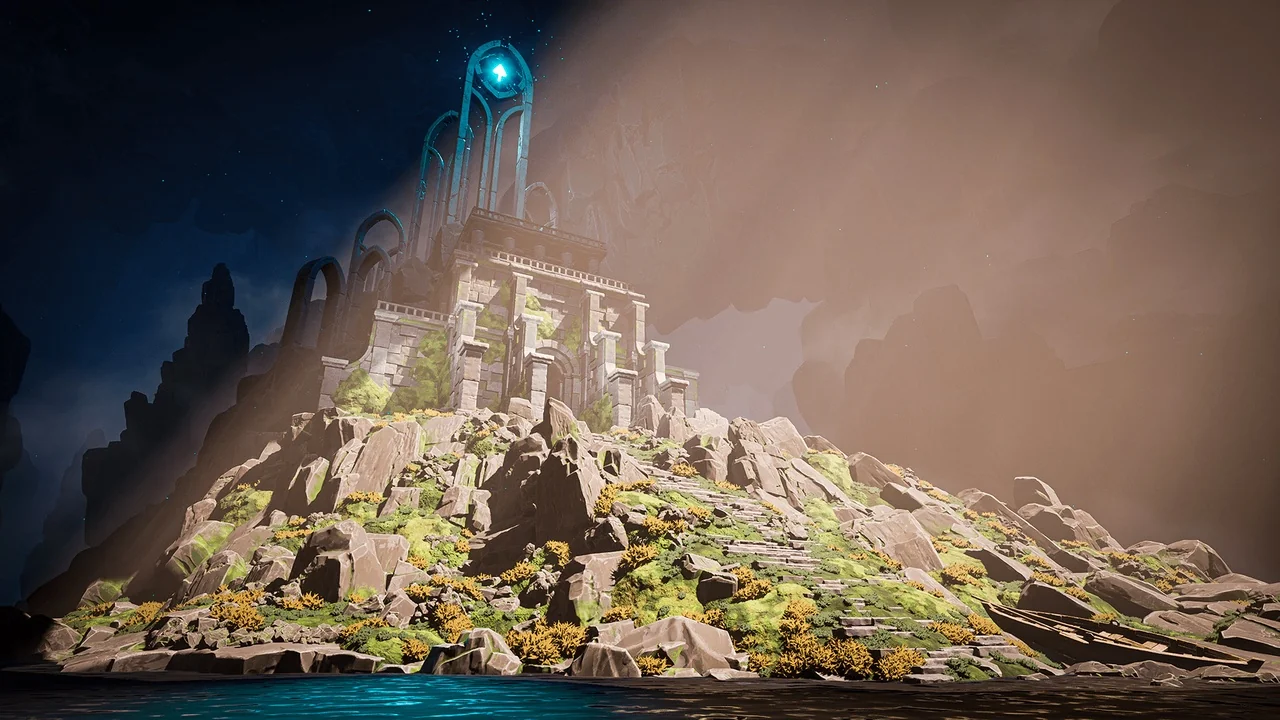 Fantasy Cave Ruins asset