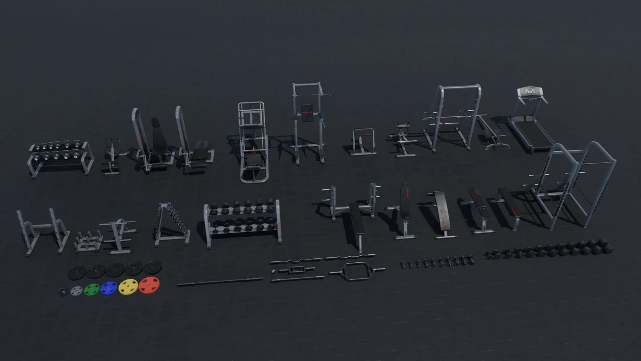 Gym Props PACK asset