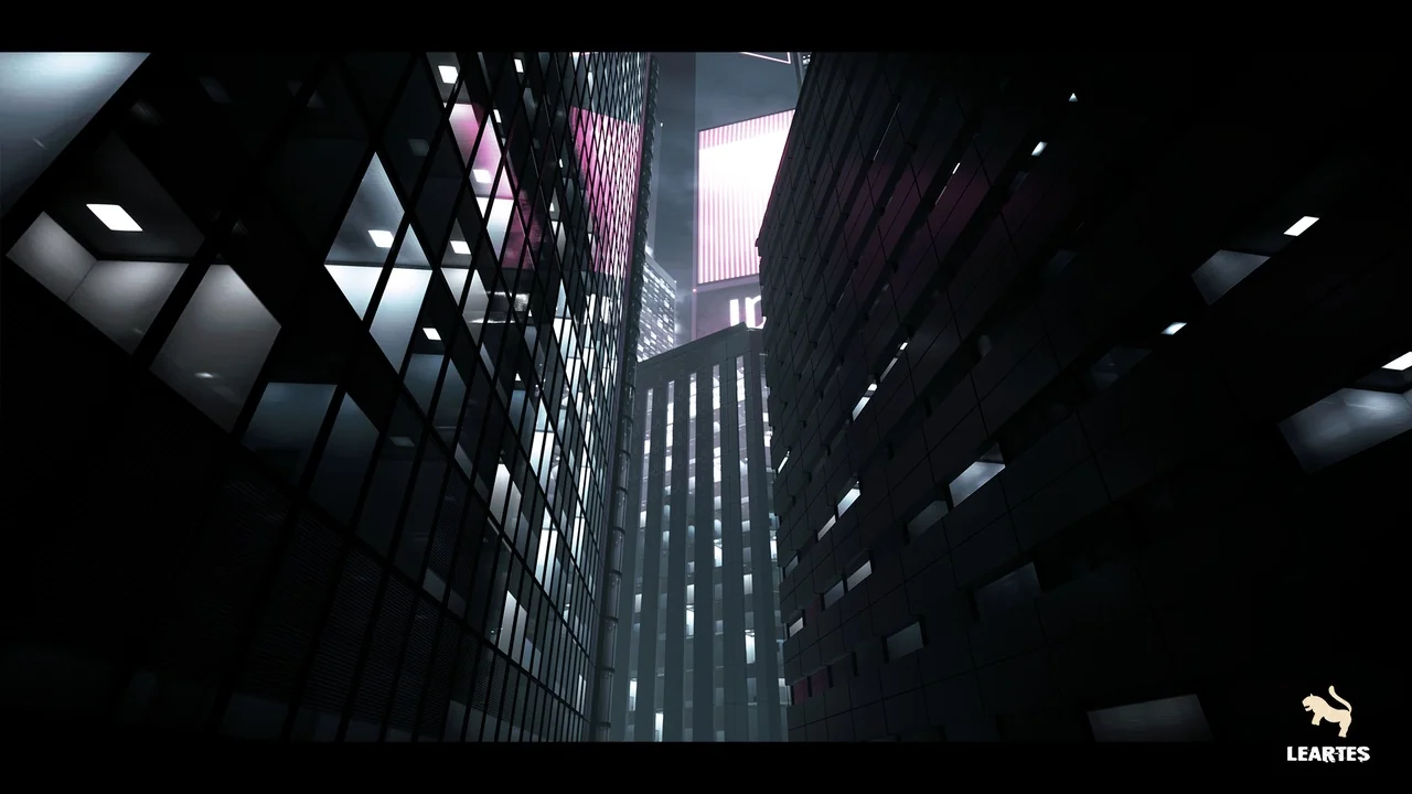 Futuristic Rooftop City Environment ( Futuristic Rooftop City Cyberpunk City ) asset