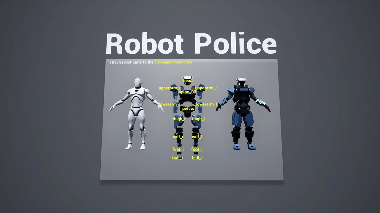 Robot Police asset