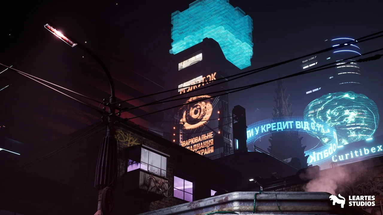 Cyberpunk Kyiv Street Environment ( Cyberpunk Kyiv Street Street Ukraine Slav ) asset