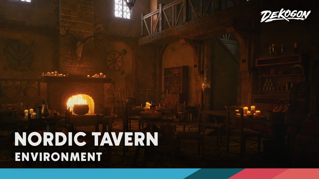Nordic Medieval Tavern asset