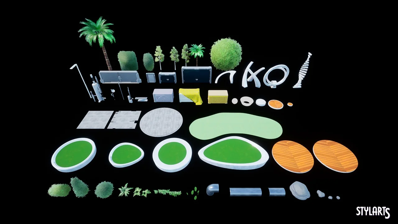 Stylized Solarpunk City ( Stylized Solar City Solarpunk City Solar 3D Stylised ) asset