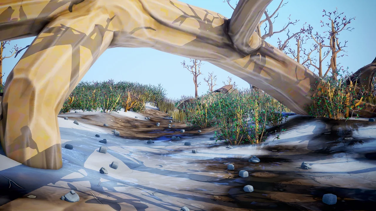 Stylized Winter Forest asset