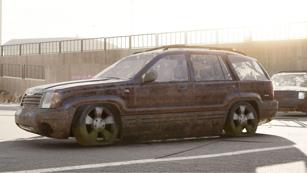 PostApo Car Wrecks vol. 01 asset