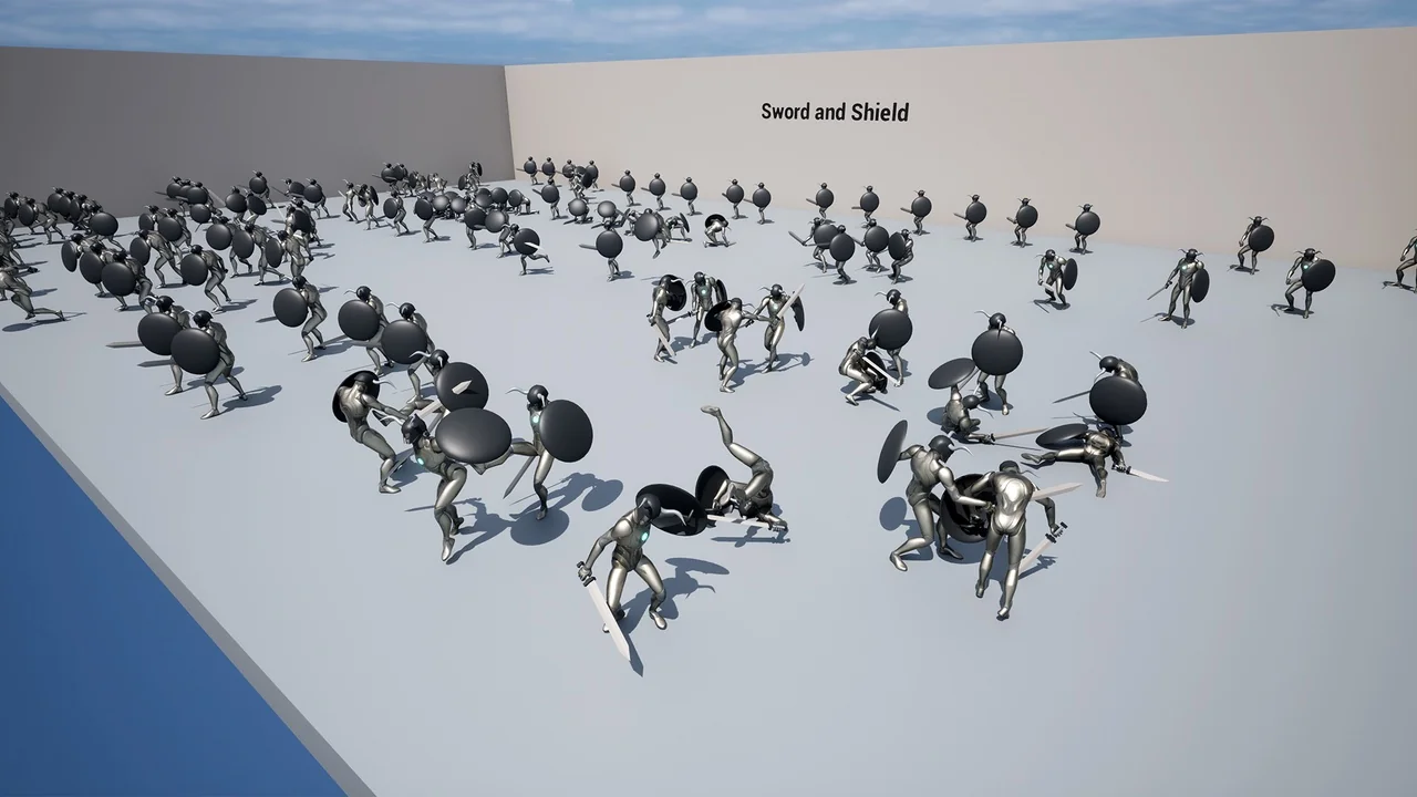 Sword and Shield Anims asset