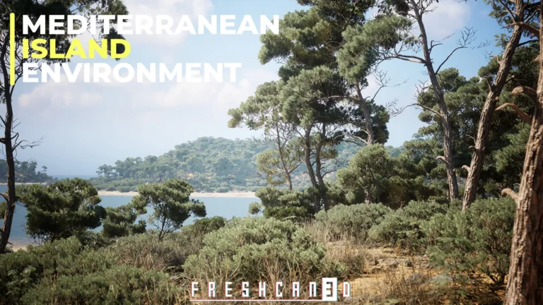 Mediterranean Island Pack (Island Environment – Pine Forest Island – Forest)