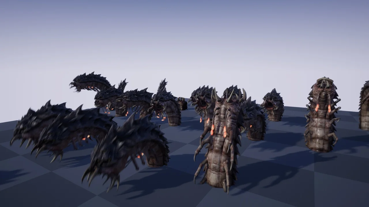 SCI FI: QUICK SAND WORM asset