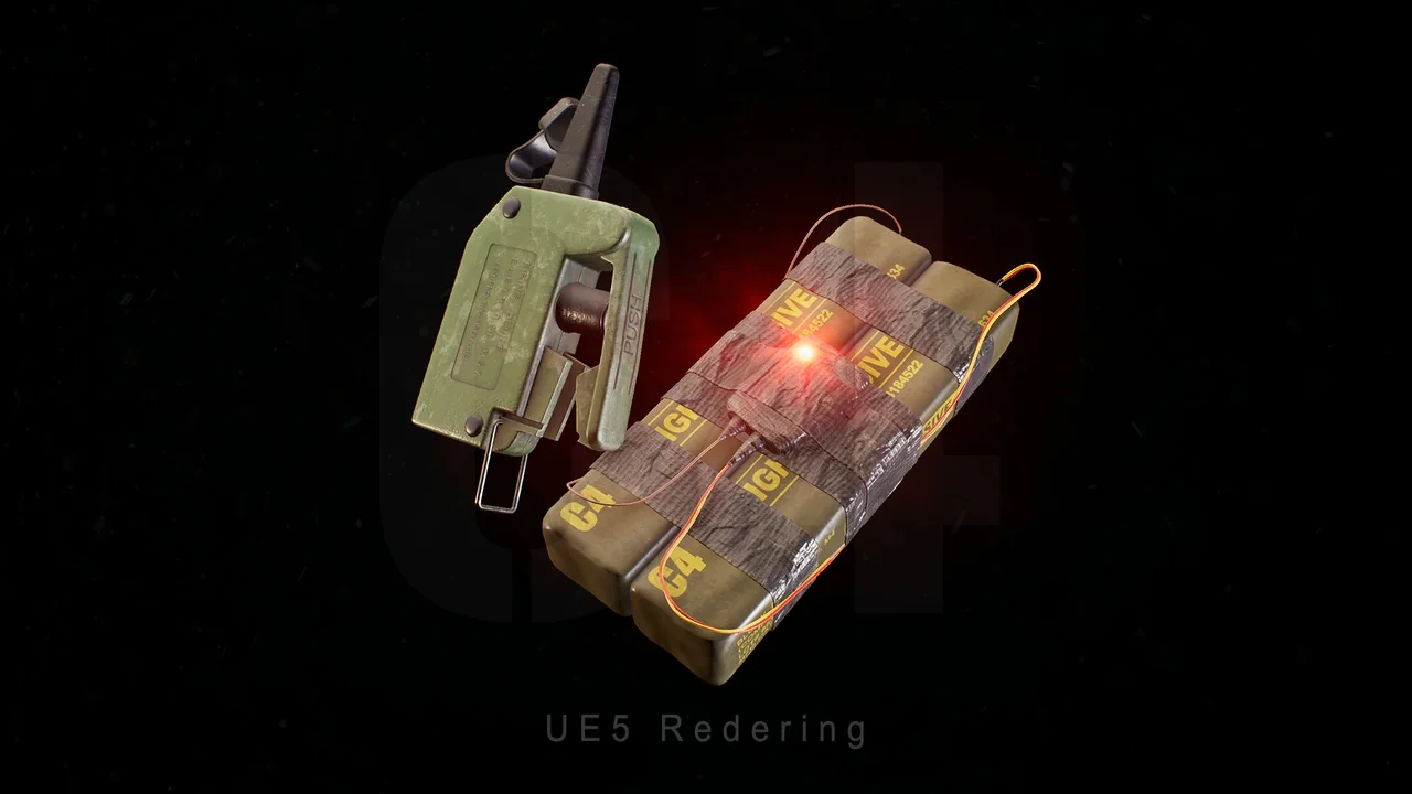 C4 Bomb With FPS Animations asset