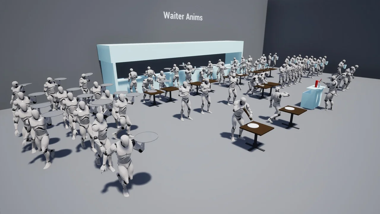 Waiter Anims asset