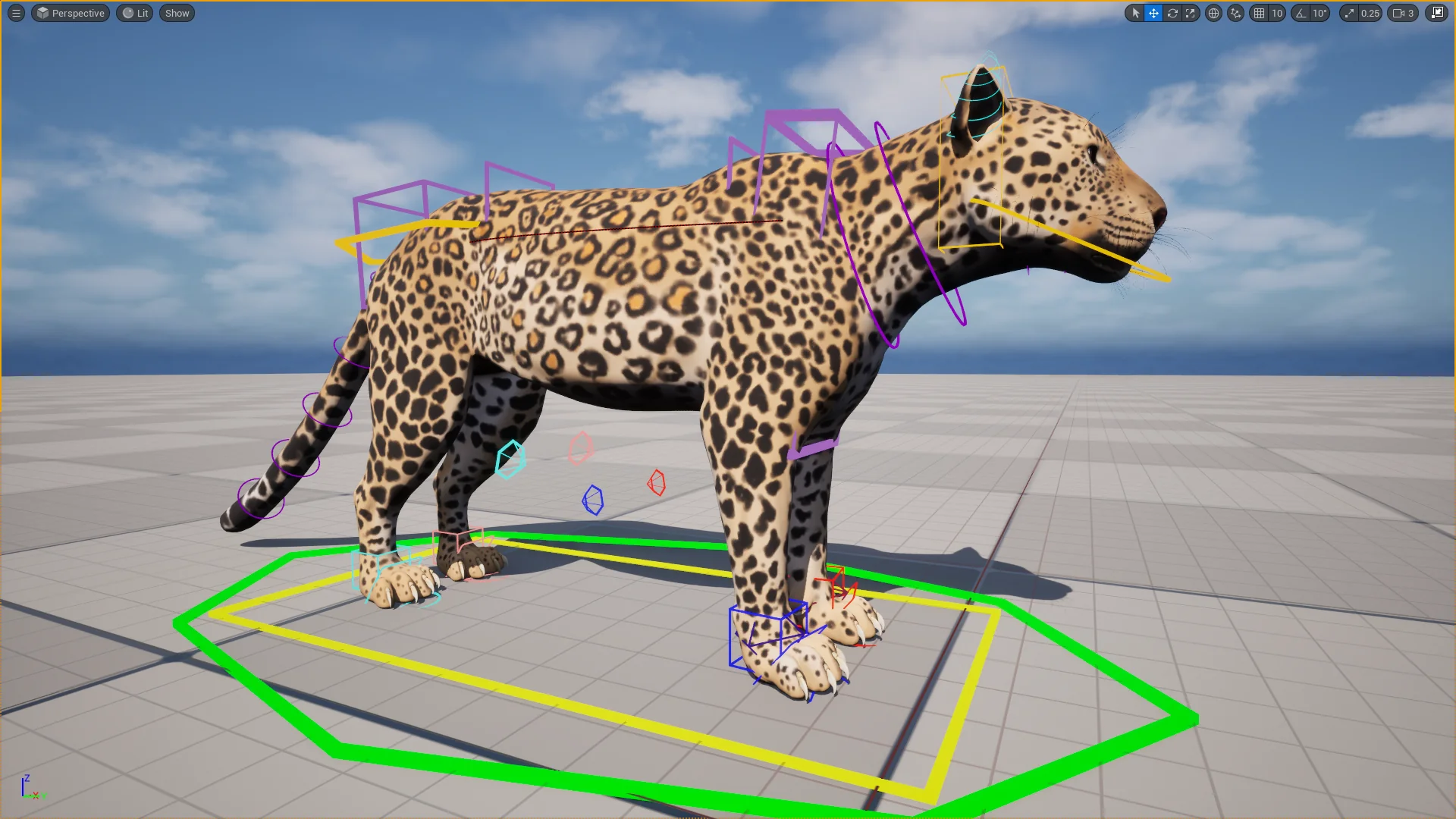 Indian Leopard Control Rig