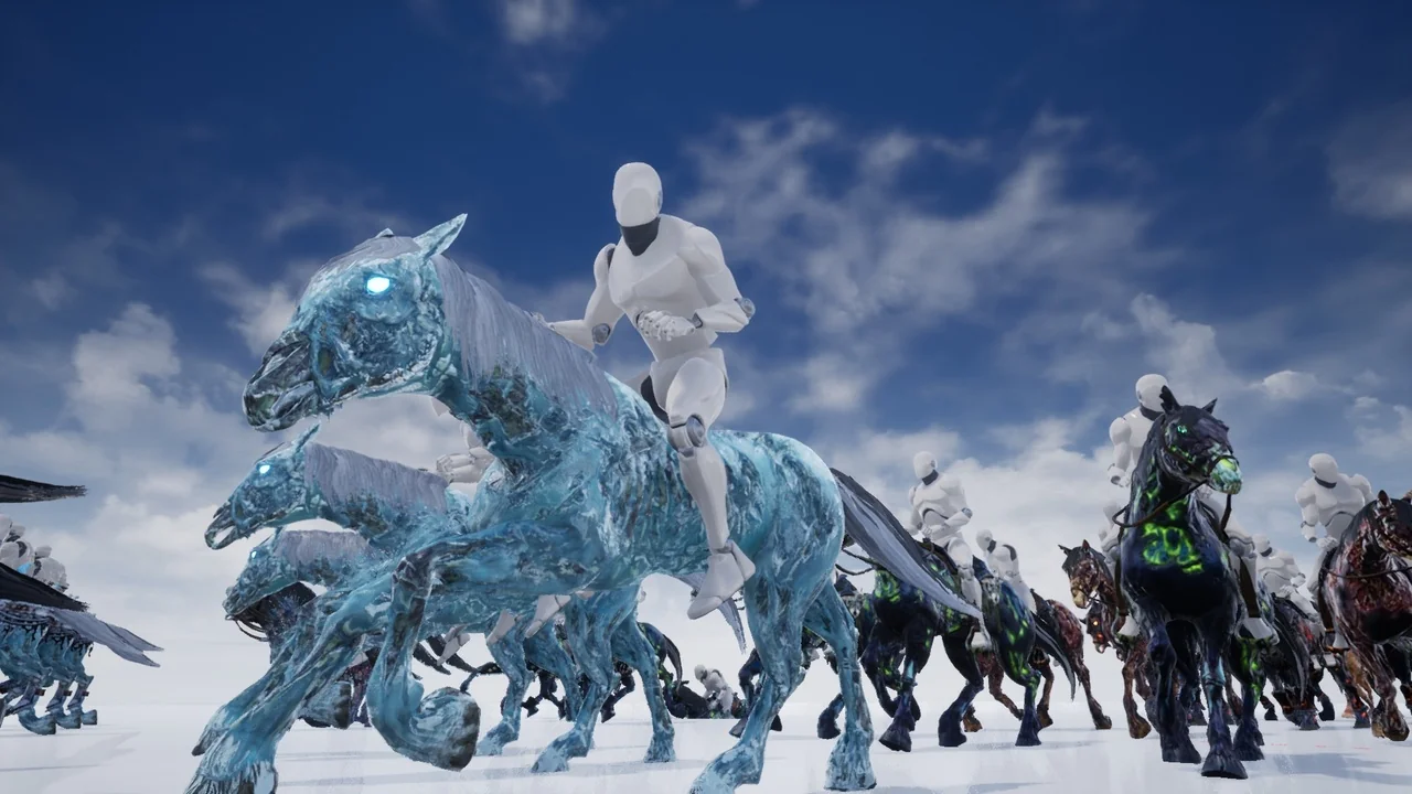 Undead Horse and Unholy Knight asset