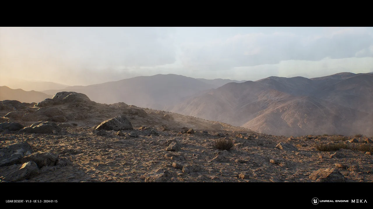 LiDAR DESERT LANDSCAPE asset