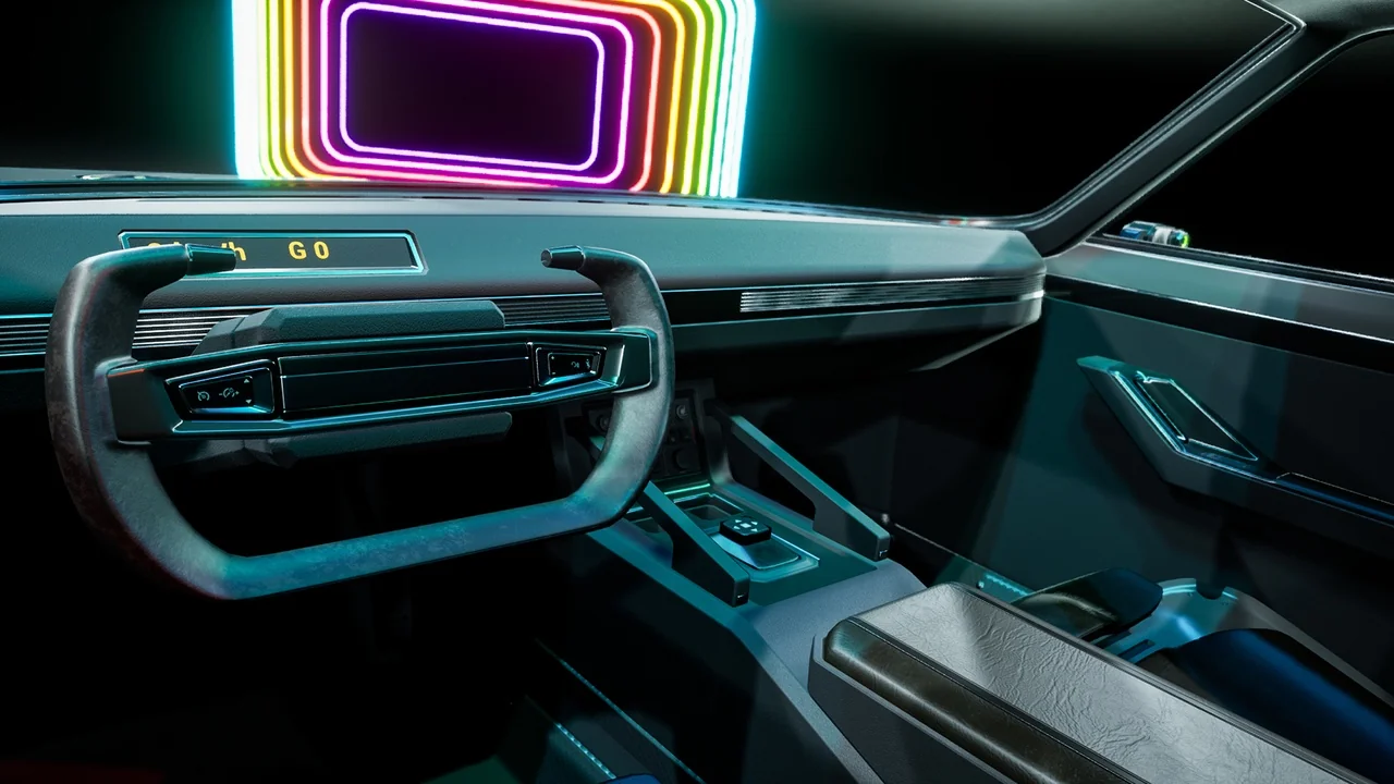 SciFi Cyber Car 2 asset