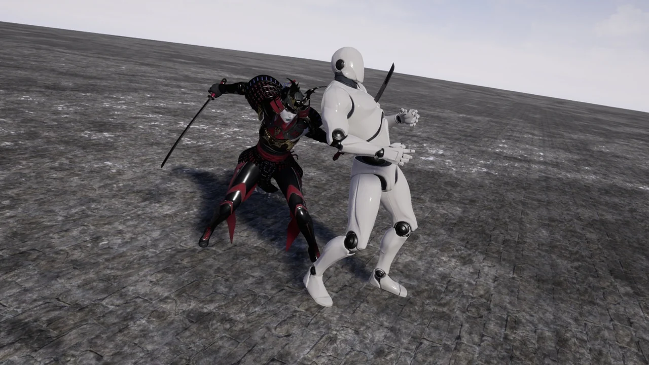 Female TwinKatana asset