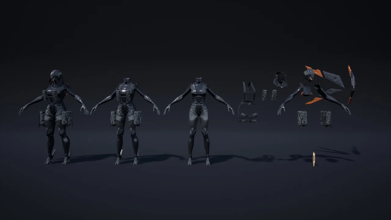 Sci-Fi Character 04 (Witch) asset