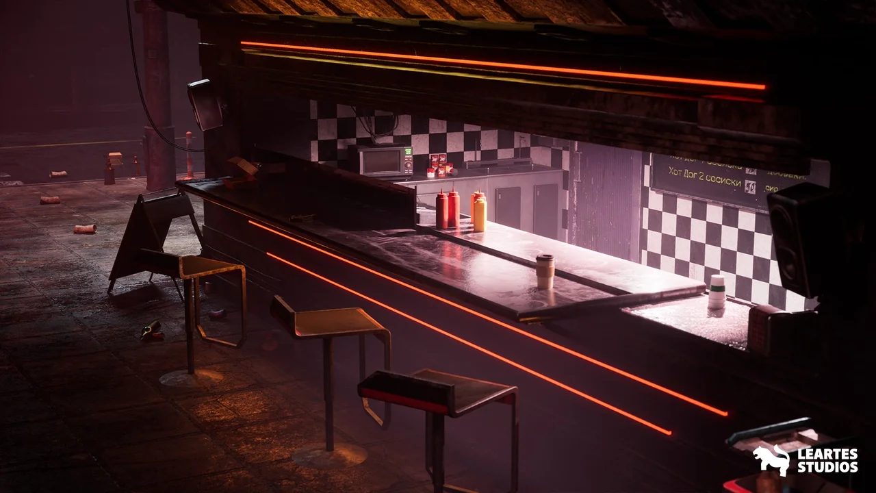 Cyberpunk Kyiv Street Environment ( Cyberpunk Kyiv Street Street Ukraine Slav ) asset