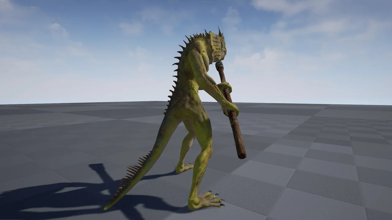 Lizard Warrior asset