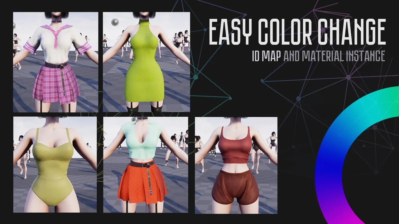 Base Girl – Various Outfits asset