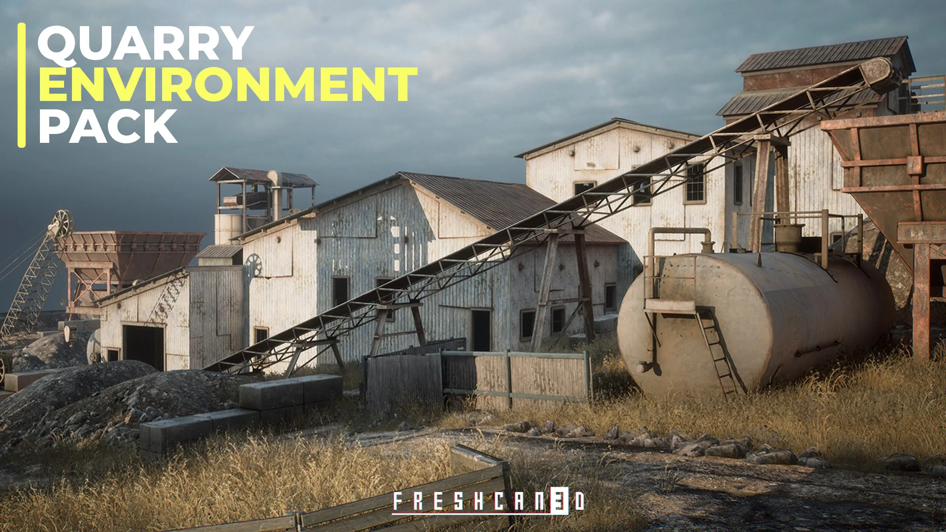 Quarry Environment ( Industrial Factory Area , Quarry Factory , Factory area )