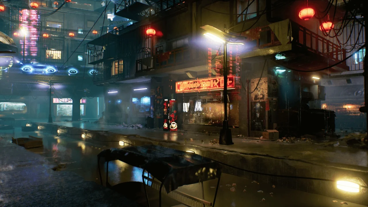 Cyberpunk City (Cyberpunk, Cyberpunk City, Sci-Fi City) asset