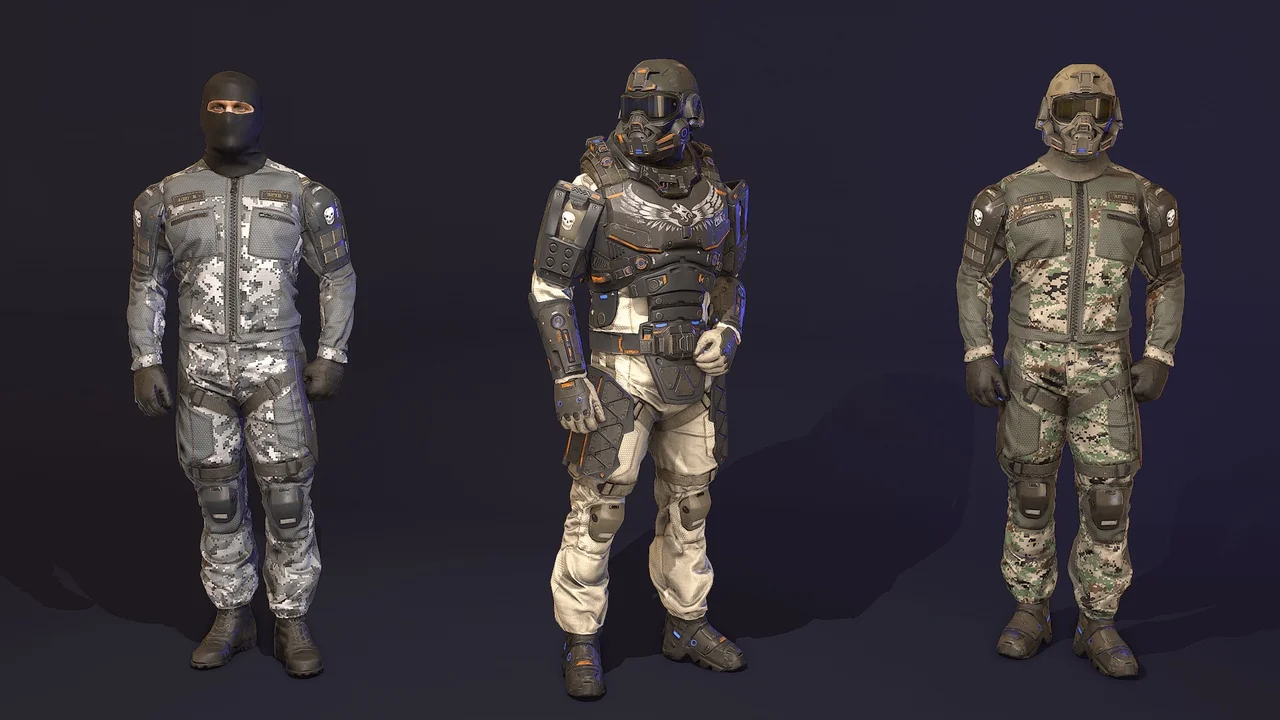 Futuristic Soldier asset