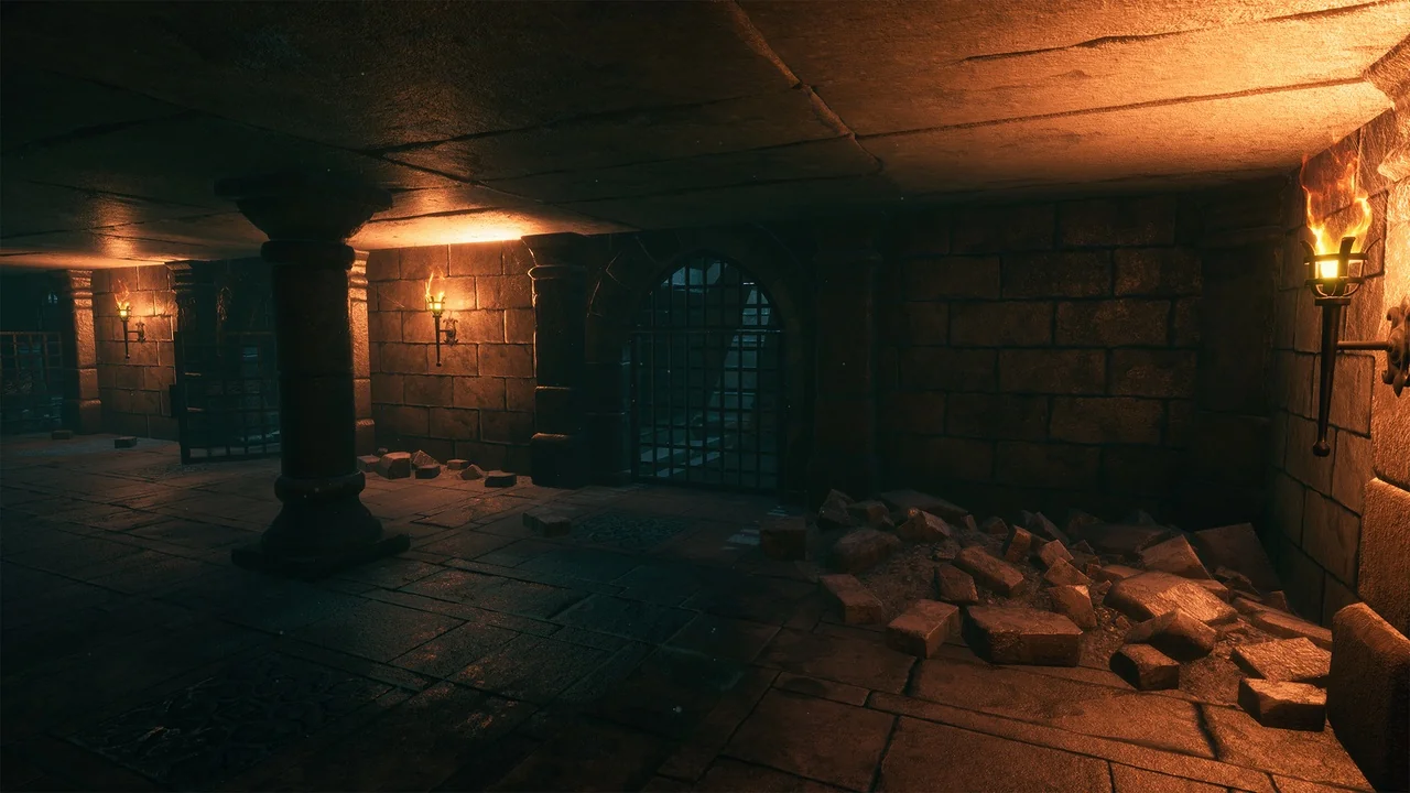 Modular Medieval Underground Prison Kit asset