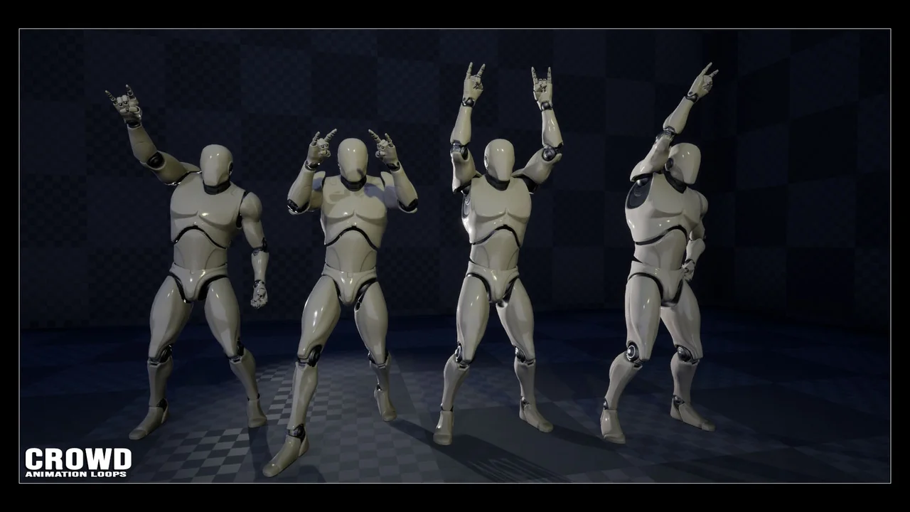 Crowd Animation Loops asset