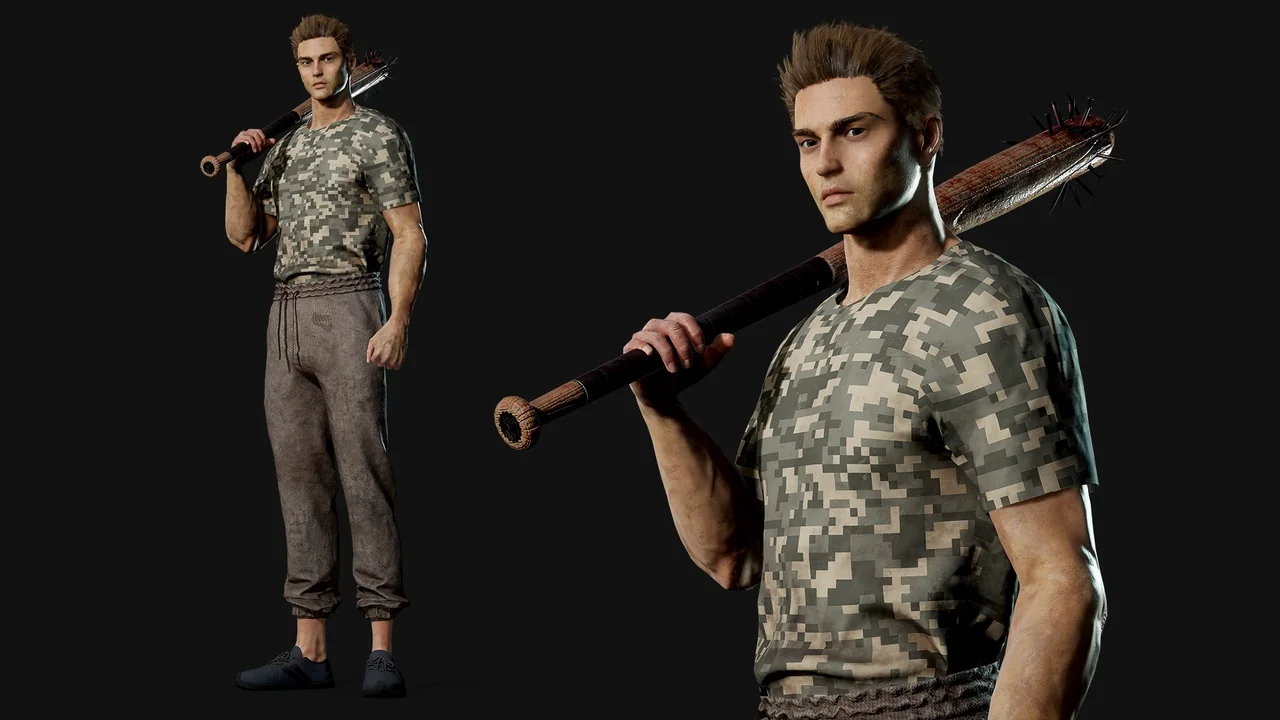 Customizable Survival Man asset