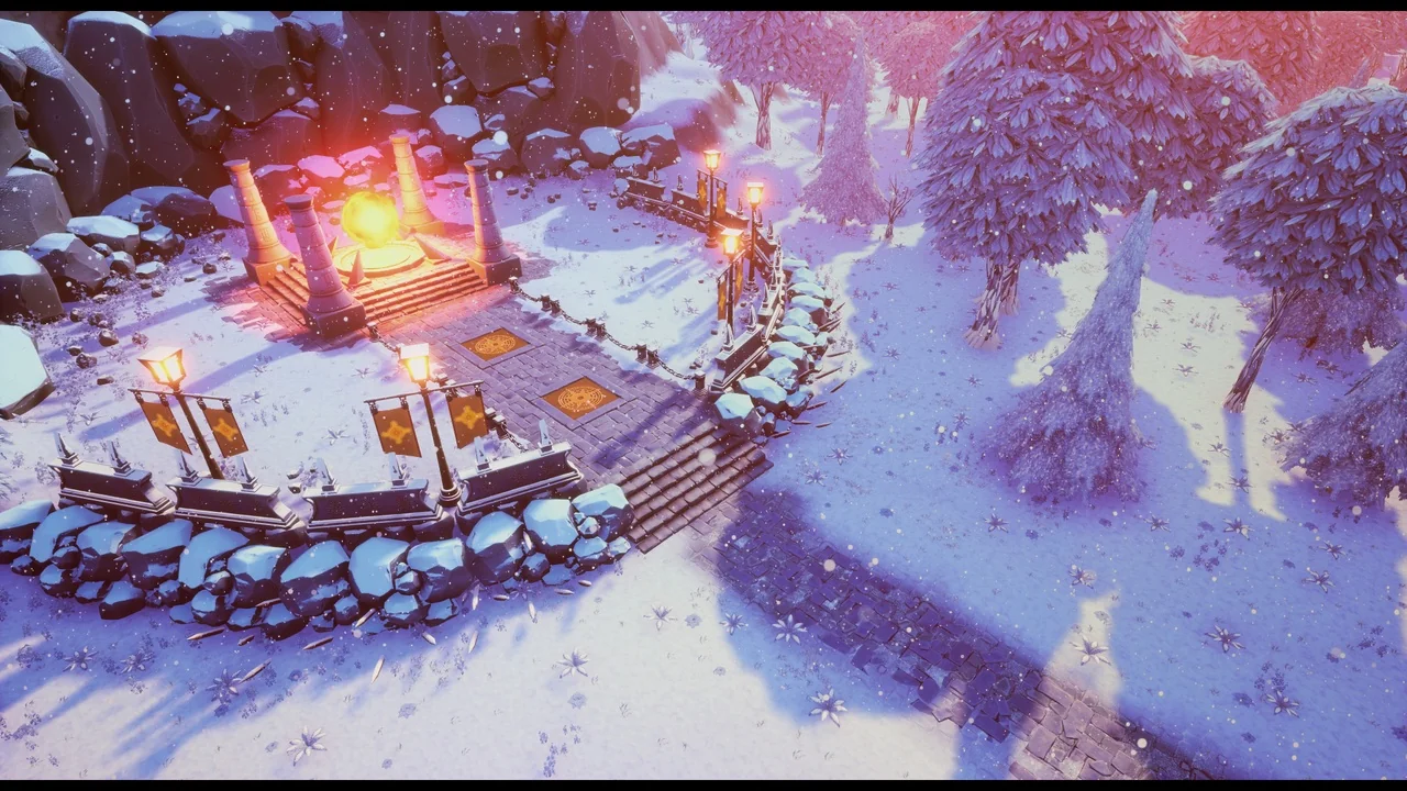 Stylized Snowy Landscape asset