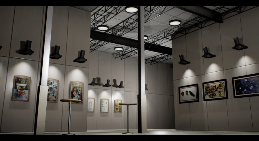 ShowRoom / Museum with 32 Original Paintings ( Museum Expo Showroom Exhibition )