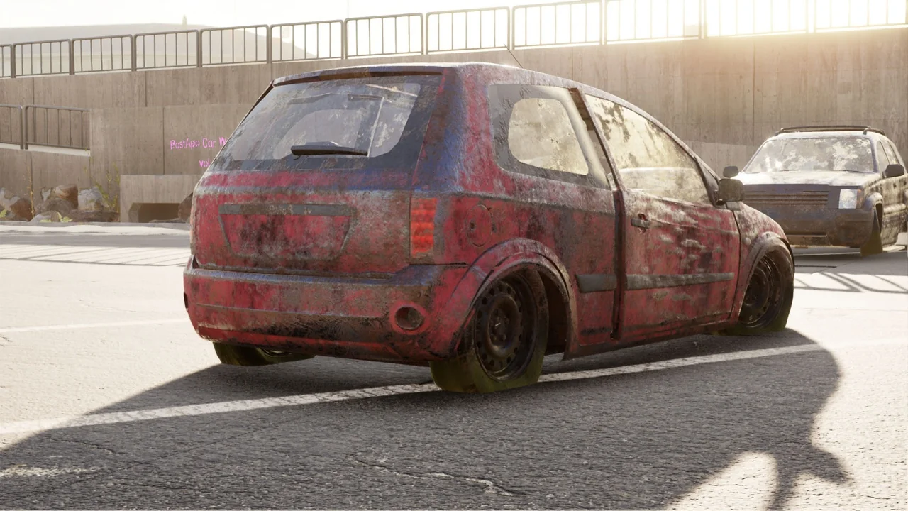 PostApo Car Wrecks vol. 01 asset