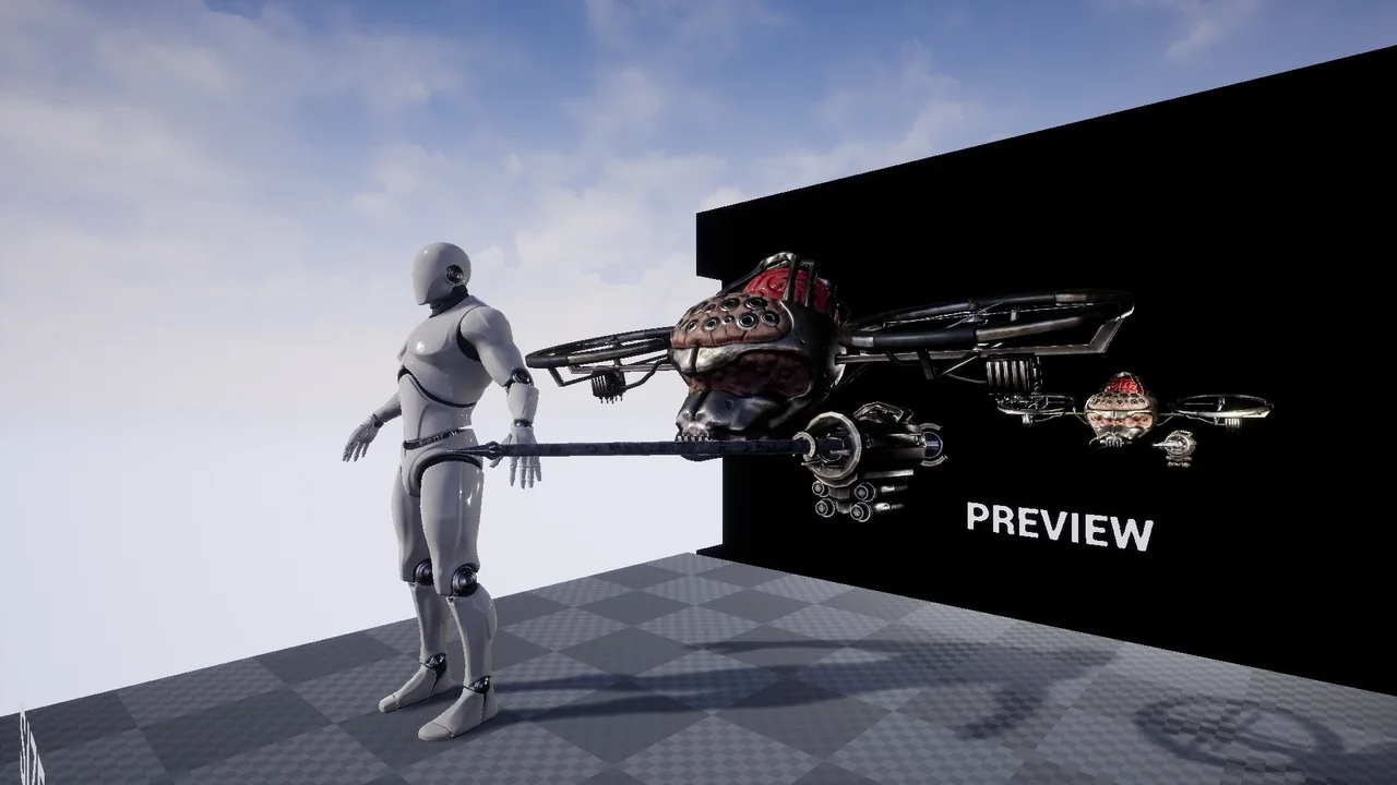 SCIFI Alien Cyborg asset