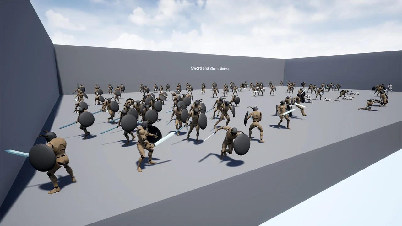 Sword and Shield Anims asset