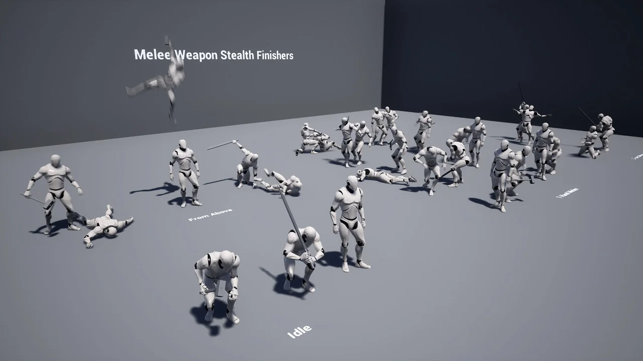 Melee Weapon Stealth Finishers asset