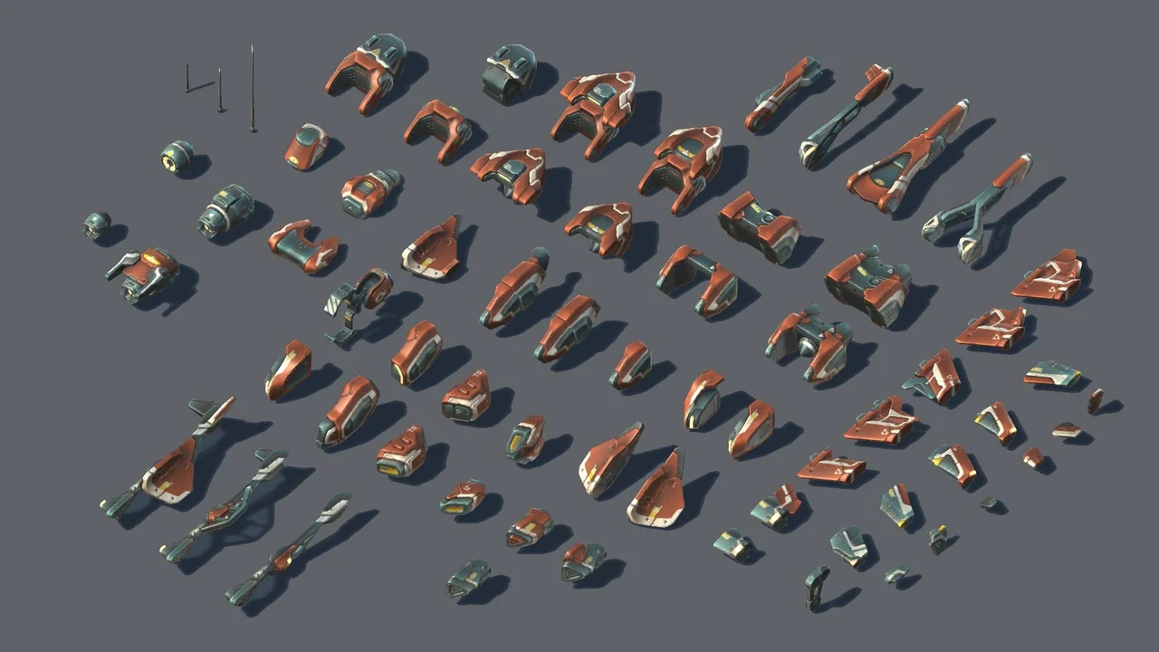 Sci-Fi Vehicle Constructor asset