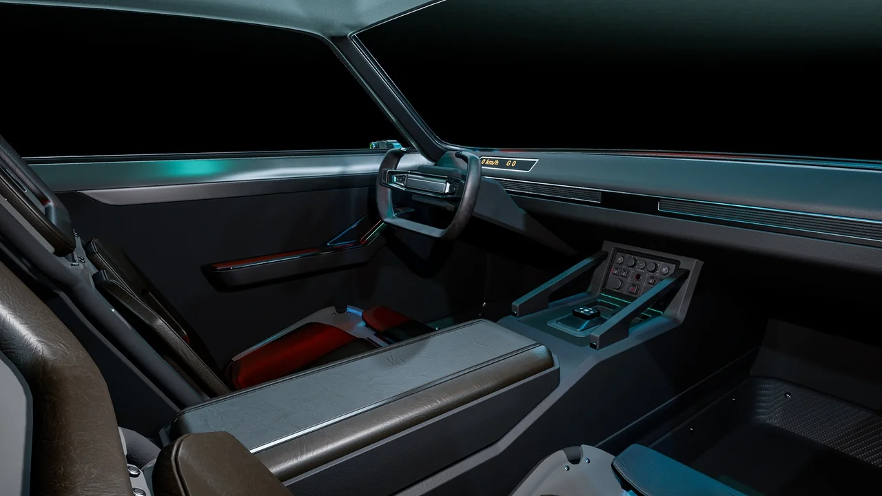 SciFi Cyber Car 2 asset