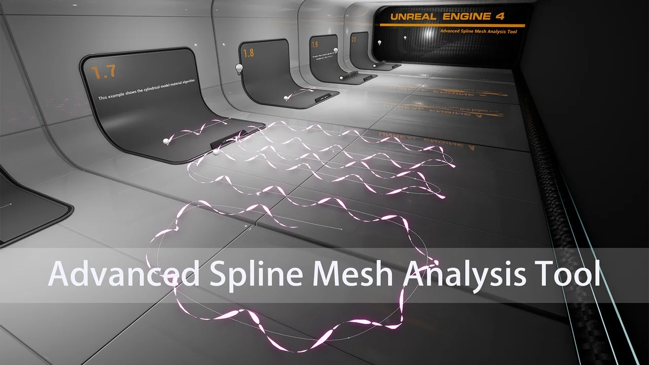 Advanced Spline Mesh Analysis Tool asset