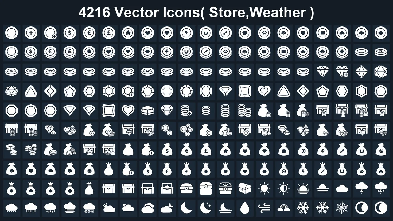 Clean Flat GUI Elements asset