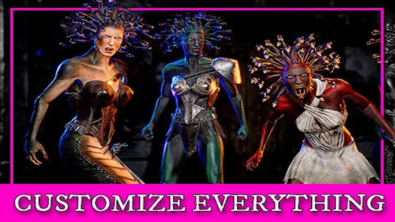 Medusa (Female) Human & Snake Mythology Pack PBR - Fantasy RPG